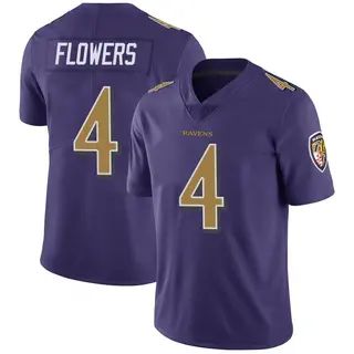 Baltimore Ravens Men's Zay Flowers Limited Color Rush Vapor Untouchable Jersey - Purple