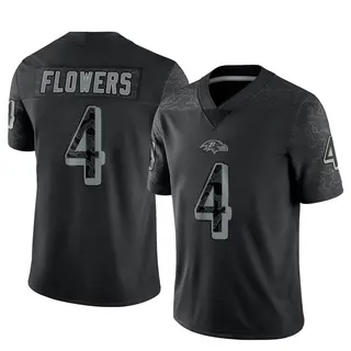 Baltimore Ravens Men's Zay Flowers Limited Reflective Jersey - Black