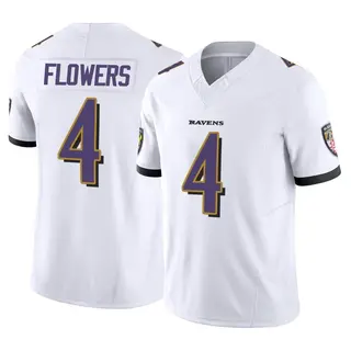 Baltimore Ravens Men's Zay Flowers Limited Vapor F.U.S.E. Jersey - White