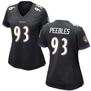 Baltimore Ravens Women's Aeneas Peebles Game Jersey - Black