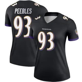 Baltimore Ravens Women's Aeneas Peebles Legend Jersey - Black