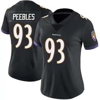 Baltimore Ravens Women's Aeneas Peebles Limited Alternate Vapor Untouchable Jersey - Black