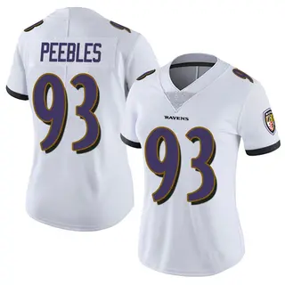 Baltimore Ravens Women's Aeneas Peebles Limited Vapor Untouchable Jersey - White