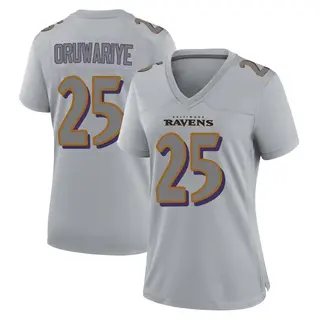Baltimore Ravens Women's Amani Oruwariye Game Atmosphere Fashion Jersey - Gray