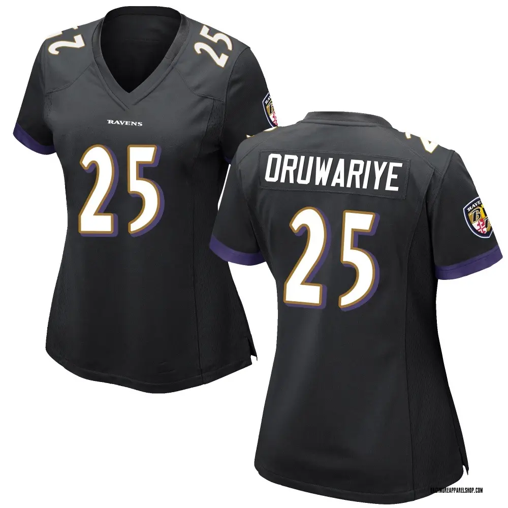 Baltimore Ravens Women's Amani Oruwariye Game Jersey - Black
