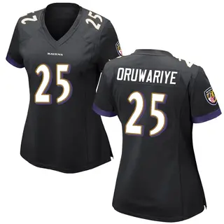 Baltimore Ravens Women's Amani Oruwariye Game Jersey - Black
