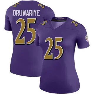Baltimore Ravens Women's Amani Oruwariye Legend Color Rush Jersey - Purple
