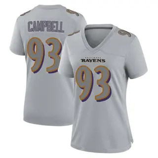 Baltimore Ravens Women's Calais Campbell Game Atmosphere Fashion Jersey - Gray