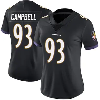 Baltimore Ravens Women's Calais Campbell Limited Alternate Vapor Untouchable Jersey - Black