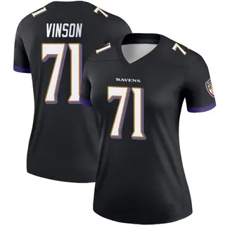 Baltimore Ravens Women's Carson Vinson Legend Jersey - Black