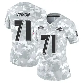 Baltimore Ravens Women's Carson Vinson Limited 2024 Salute to Service Jersey - Arctic Camo