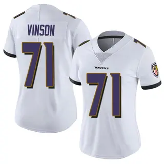 Baltimore Ravens Women's Carson Vinson Limited Vapor Untouchable Jersey - White