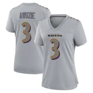 Baltimore Ravens Women's Chidobe Awuzie Game Atmosphere Fashion Jersey - Gray