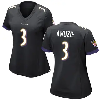 Baltimore Ravens Women's Chidobe Awuzie Game Jersey - Black