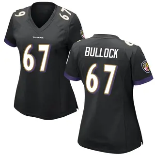 Baltimore Ravens Women's Corey Bullock Game Jersey - Black