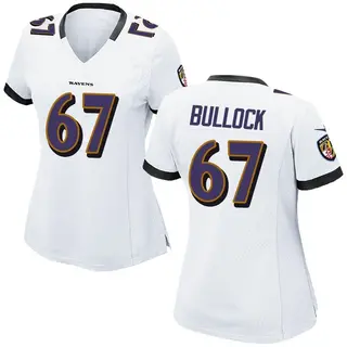 Baltimore Ravens Women's Corey Bullock Game Jersey - White