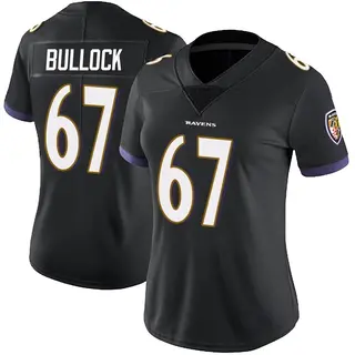 Baltimore Ravens Women's Corey Bullock Limited Alternate Vapor Untouchable Jersey - Black