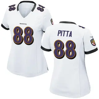 Baltimore Ravens Women's Dennis Pitta Game Jersey - White