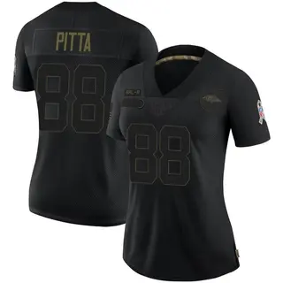 Baltimore Ravens Women's Dennis Pitta Limited 2020 Salute To Service Jersey - Black