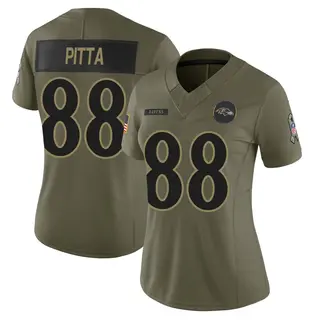 Baltimore Ravens Women's Dennis Pitta Limited 2025 Salute to Service Jersey - Olive
