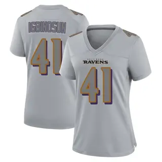 Baltimore Ravens Women's Desmond Igbinosun Game Atmosphere Fashion Jersey - Gray
