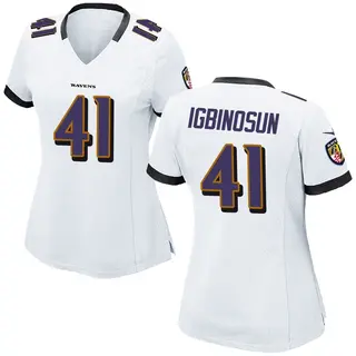 Baltimore Ravens Women's Desmond Igbinosun Game Jersey - White