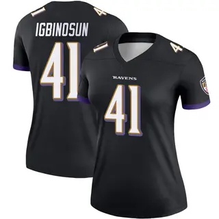 Baltimore Ravens Women's Desmond Igbinosun Legend Jersey - Black