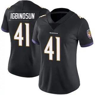 Baltimore Ravens Women's Desmond Igbinosun Limited Alternate Vapor Untouchable Jersey - Black