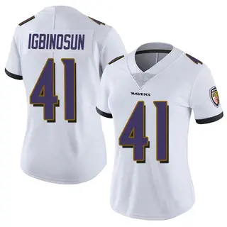 Baltimore Ravens Women's Desmond Igbinosun Limited Vapor Untouchable Jersey - White