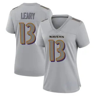 Baltimore Ravens Women's Devin Leary Game Atmosphere Fashion Jersey - Gray