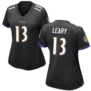 Baltimore Ravens Women's Devin Leary Game Jersey - Black