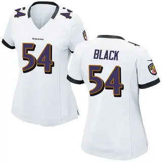 Baltimore Ravens Women's Diwun Black Game Jersey - White