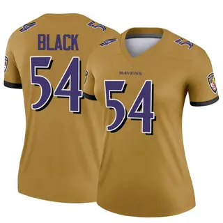 Baltimore Ravens Women's Diwun Black Legend Inverted Jersey - Gold