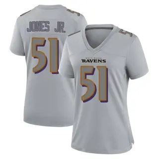 Baltimore Ravens Women's Emery Jones Jr. Game Atmosphere Fashion Jersey - Gray