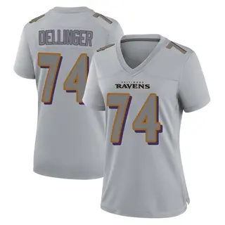 Baltimore Ravens Women's Garrett Dellinger Game Atmosphere Fashion Jersey - Gray