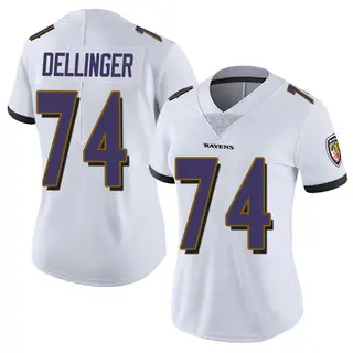 Baltimore Ravens Women's Garrett Dellinger Limited Vapor Untouchable Jersey - White
