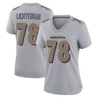 Baltimore Ravens Women's Gerad Lichtenhan Game Atmosphere Fashion Jersey - Gray