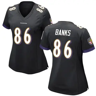 Baltimore Ravens Women's Jahmal Banks Game Jersey - Black