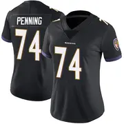 Baltimore Ravens Women's Jared Penning Limited Alternate Vapor Untouchable Jersey - Black