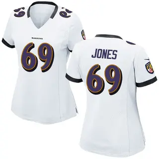 Baltimore Ravens Women's Jayson Jones Game Jersey - White