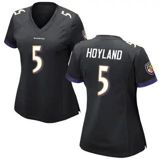 Baltimore Ravens Women's John Hoyland Game Jersey - Black