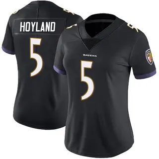 Baltimore Ravens Women's John Hoyland Limited Alternate Vapor Untouchable Jersey - Black