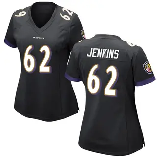 Baltimore Ravens Women's John Jenkins Game Jersey - Black