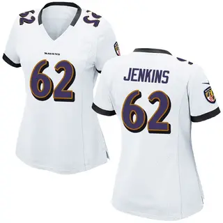 Baltimore Ravens Women's John Jenkins Game Jersey - White