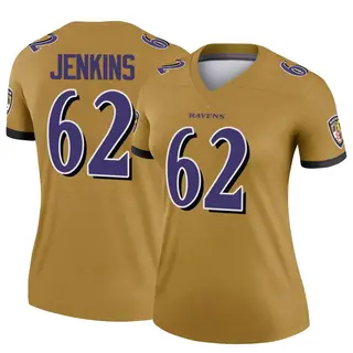 Baltimore Ravens Women's John Jenkins Legend Inverted Jersey - Gold