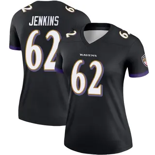 Baltimore Ravens Women's John Jenkins Legend Jersey - Black