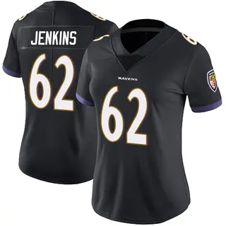 Baltimore Ravens Women's John Jenkins Limited Alternate Vapor Untouchable Jersey - Black