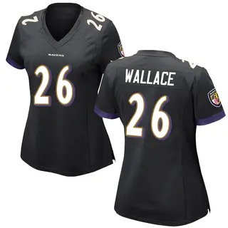 Baltimore Ravens Women's K'Von Wallace Game Jersey - Black
