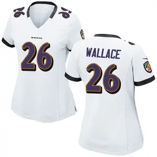 Baltimore Ravens Women's K'Von Wallace Game Jersey - White