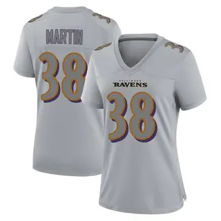Baltimore Ravens Women's Keyon Martin Game Atmosphere Fashion Jersey - Gray